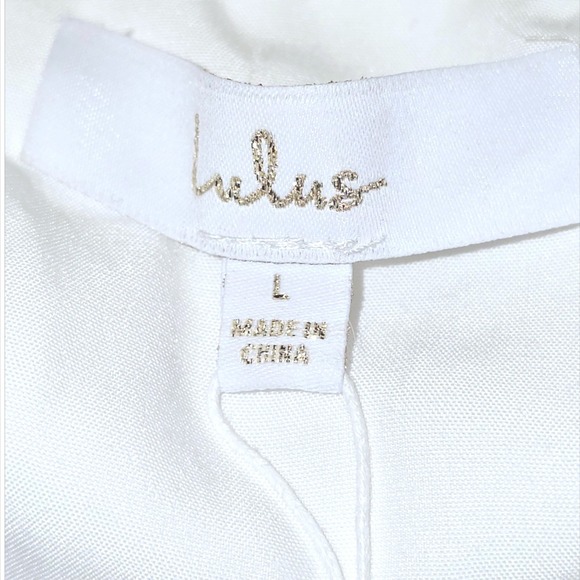 Lulu's Ivory Satin Jacquard Strapless Maxi Dress w/ Back Bow – Size S New - Picture 3 of 8